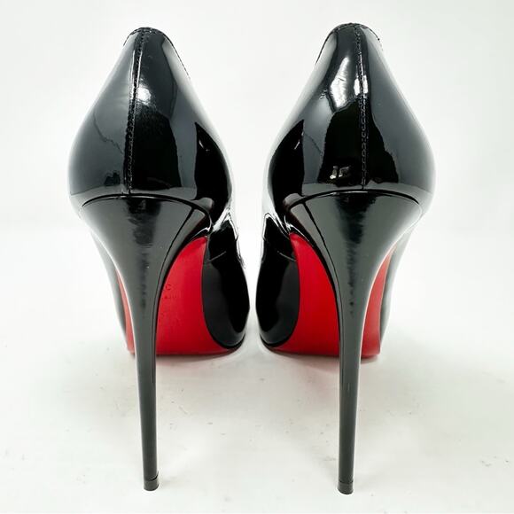Christian Louboutin New Very Prive Patent Leather Heels Pumps Size 37.5 - Picture 8 of 13